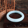 【天然正品】A货翡翠天然无纹裂糯种浅绿色61.5号翡翠手镯030226NJT31 商品缩略图6