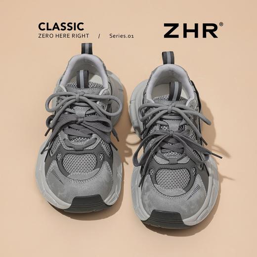 ZHR【增高4.5CM】厚底老爹鞋女2026春季透气网面内增高运动休闲鞋 商品图8