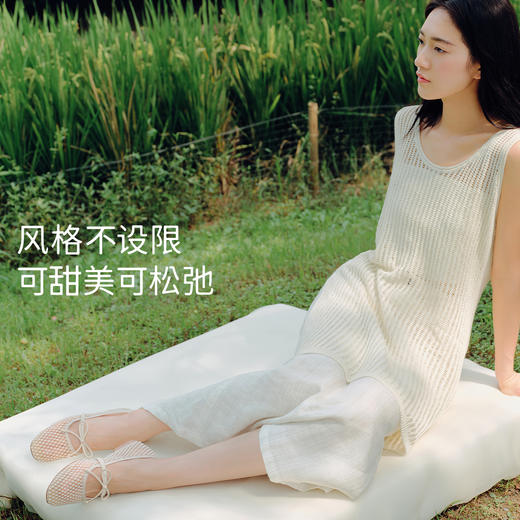 7or9玛丽珍网纱平底单鞋春夏新品白星纱 商品图3