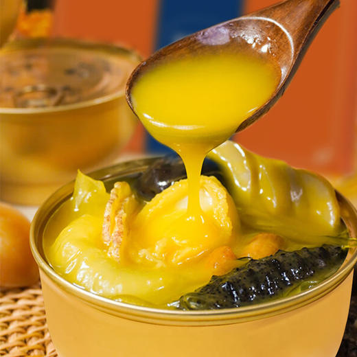 【新鲜到家！正宗金汤福跳墙】宫廷金碗 浓郁鲜香 加热即食 口感劲道 跳墙海鲜鲍鱼海参干货干贝熟食开袋即食佛 商品图3