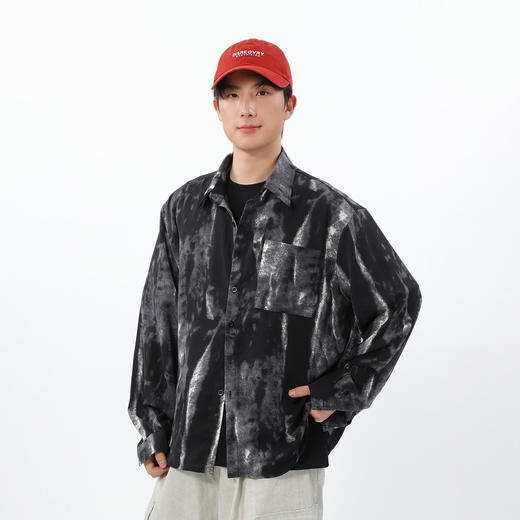 港风晕染长袖衬衫-纪念日百货门店同款169251770 商品图1