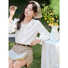 鹿向南「春日衬意」娃娃领蝴蝶结白色衬衫女春季新款宽松长袖上衣 商品缩略图0