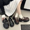 【YW】无忧购英伦风厚底乐福鞋女2026春季新款复古增高小皮鞋H9275（3.1截单后3-7天发货) 商品缩略图4