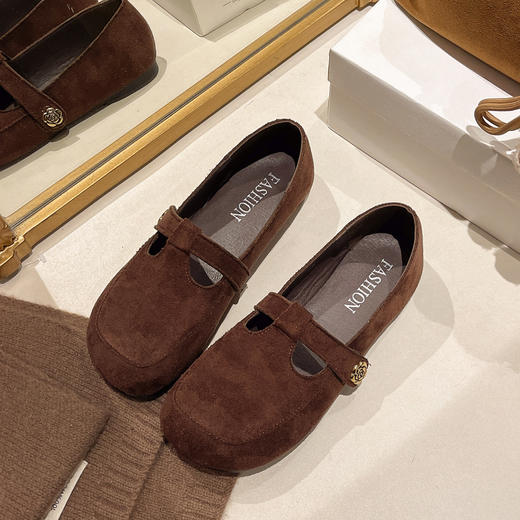 【YW】无忧购法式复古圆头单鞋女春季新款软底百搭玛丽珍鞋580（3.1截单后3-7天发货) 商品图6