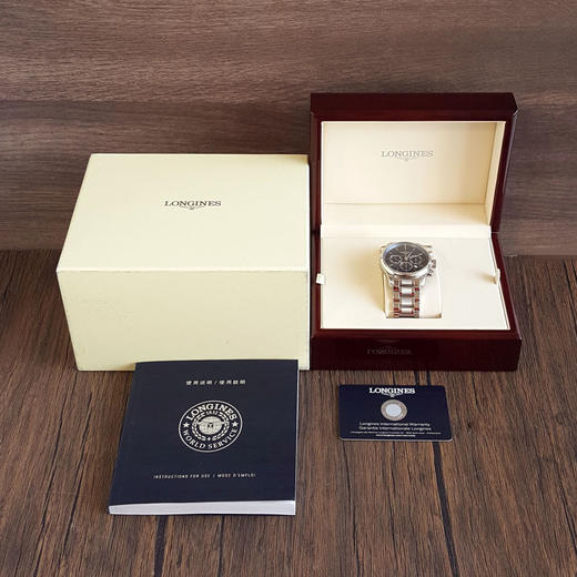 【95新】LONGINES 浪琴L2.859.4.92.6自动机械机芯日期显示、计时44MM（男款）名匠系列精钢240126NJ31 商品图1