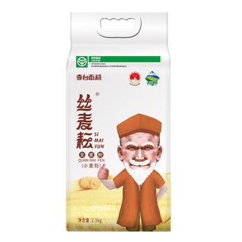 丝麦耘面粉5斤全麦粉 新疆面粉纯粗粮粉 含麦麸小麦芯粉 绿色食品 /粮油调味 /面粉 /通用粉 商品图4