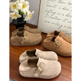 【YW】无忧购春季新款厚底百搭舒适两穿一脚蹬勃肯休闲鞋MIS-5949（3.7截单后3-7天发货)