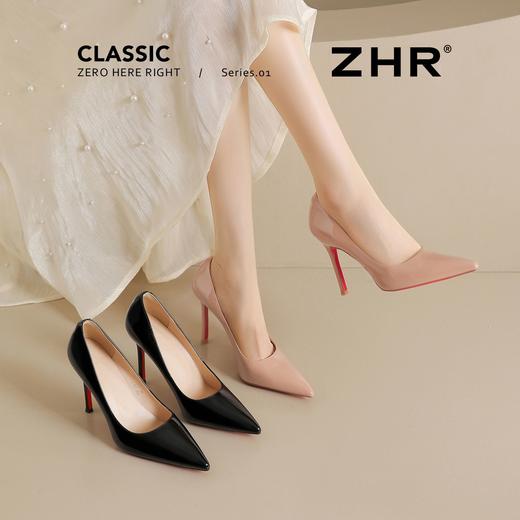 ZHR则则10cm超高跟细跟鞋女2026新款职业红底尖头高跟鞋气质百搭 商品图6