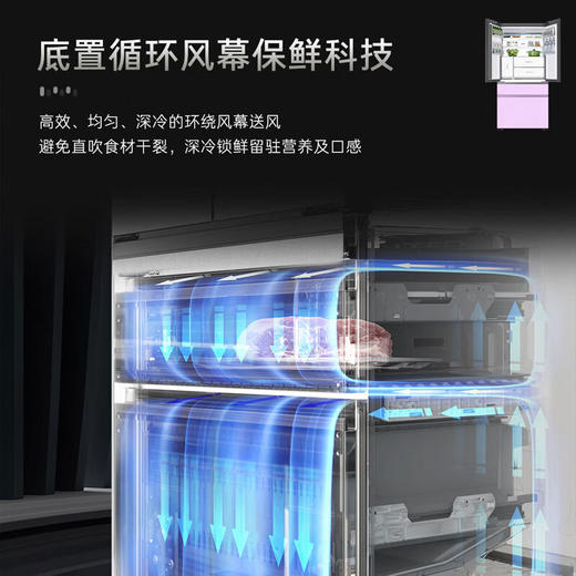 卡萨帝原石系列561升法式多门冰箱全自动制冰594mm超薄零嵌入式双系统BCD-561WGCFDM4WUU1 商品图7