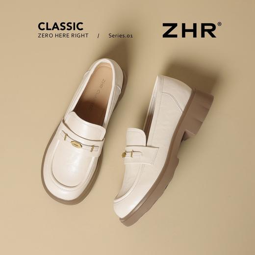 ZHR则则复古抓皱平底乐福鞋2026春季新款轻便百搭舒适通勤小皮鞋 商品图9