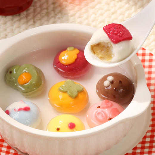 【童趣福满·卡通汤圆】悠享时圣诞卡通汤圆黑芝麻元宵冬至手工造型儿童营养早餐速食点心 商品图4