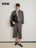 HIDEMI 美利奴羊毛短西装外套通勤上衣阔腿西八分裤套装 商品缩略图7
