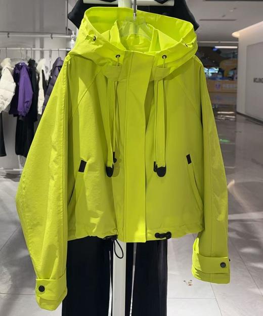 NC连帽大帽绳风衣棉外套5117（绿） 冬季 154012090321 商品图0