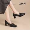 ZHR则则山茶花优雅浅口单鞋女2026新款时髦百搭复古方头粗跟单鞋 商品缩略图8