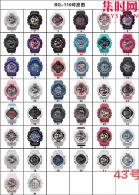 卡西欧BG-110系列 全家福