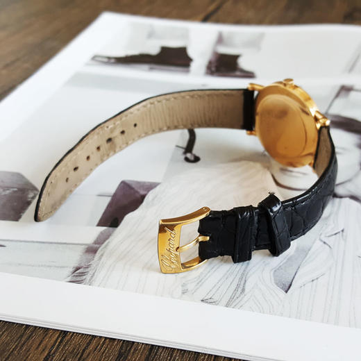 【9新】CHOPARD 萧邦163154手动机械机芯33.6MM（女款）CLASSIC系列18K黄金；后镶钻石表圈070226JJ13 商品图5