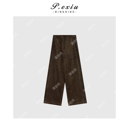 04-2潘依绣丁丁宠粉韩系灯芯绒长裤休闲裤Q1905 商品图0