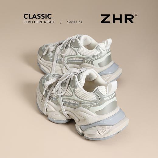 【6.5cm】ZHR星芒厚底老爹鞋女百搭内增高鞋2026新款透气运动鞋女 商品图7