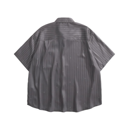 中性款提花短袖衬衫hu024 商品图1