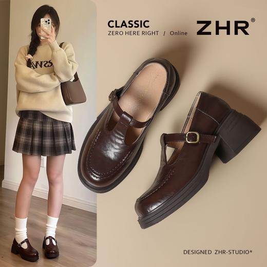 ZHR则则增高6cm甜酷风学院乐福鞋女2026新款复古时髦显高单鞋jk鞋 商品图1