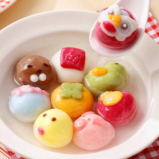 【童趣福满·卡通汤圆】悠享时圣诞卡通汤圆黑芝麻元宵冬至手工造型儿童营养早餐速食点心 商品图5