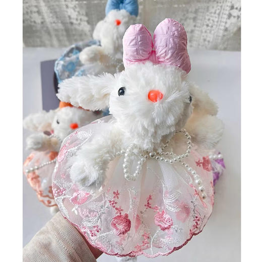 蕾丝花裙小兔挂件毛绒匙扣-纪念日百货门店同款169695362 商品图2