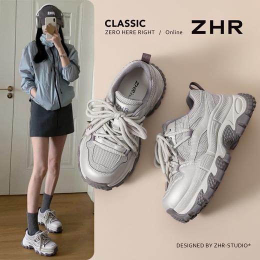 ZHR则则厚底老爹鞋女2026春季新款增高鞋巨好看运动鞋百搭休闲鞋 商品图1