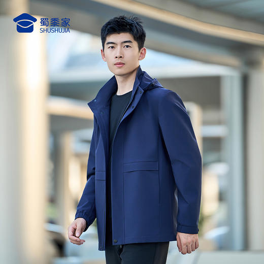 【升级款石墨烯风衣外套】防泼水防污风衣外套 发热保暖通勤夹克WZ601 商品图9