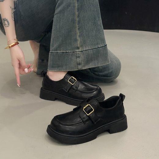 【YW】无忧购英伦风百搭基础款乐福鞋女复古皮鞋女单鞋5801（3.1截单后3-7天发货) 商品图1