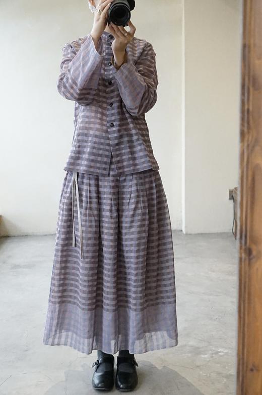 Khadi and Co丝棉格纹半裙 商品图7