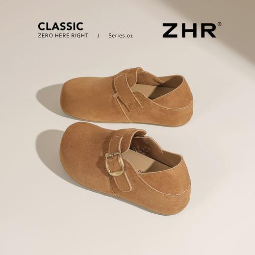 ZHR复古勃肯鞋女2026春季新款懒人一脚蹬两穿半拖鞋内增高休闲鞋 商品图7