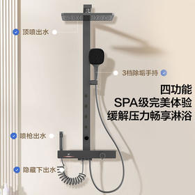 海尔（Haier）智能花洒套装 数显恒温 四功能钢琴键 3D环绕背喷 顶针除垢淋浴器 【恒温数显环绕背喷】XL6F22H 【海尔售后 免费安装】
