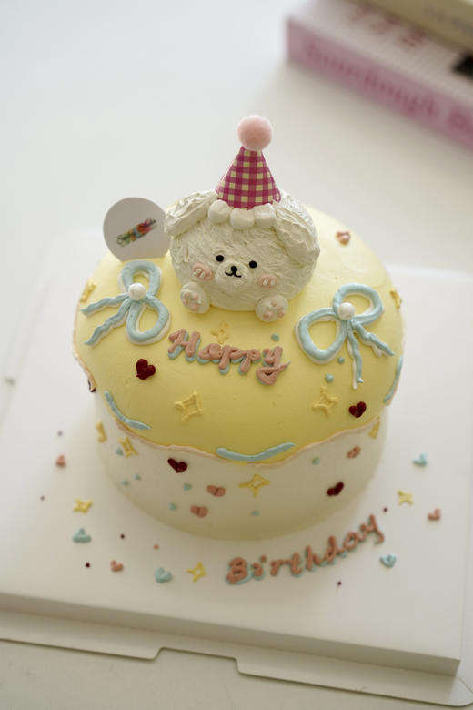 手绘奶油蛋糕 | 鲜果原味奶油 - 可爱小狗 商品图2