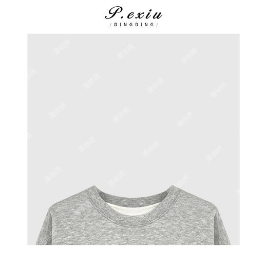 D2韩版百搭字母加绒圆领卫衣 Q56042 商品图2