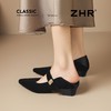 ZHR则则尖头方扣粗跟玛丽珍鞋女鞋2026新款法式优雅简约浅口单鞋 商品缩略图6