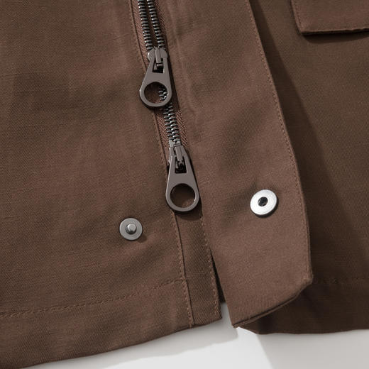 男款亚麻丝质立领夹克外套zo015 商品图2