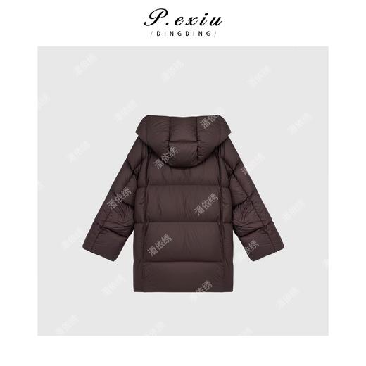 A008潘依绣丁丁宠粉【树莓可颂】90%白鸭绒加厚保暖连帽羽绒服B120 商品图2