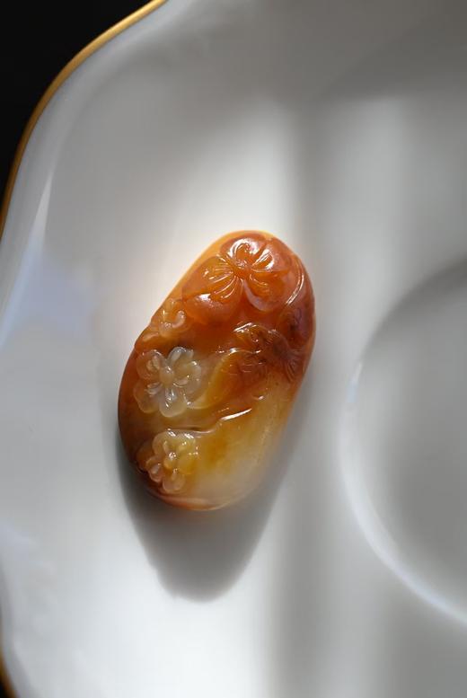 春日·喜上眉梢红皮独籽吊坠【 嘉石2630】 商品图0