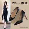 ZHR则则10cm超高跟细跟鞋女2026新款职业红底尖头高跟鞋气质百搭 商品缩略图1