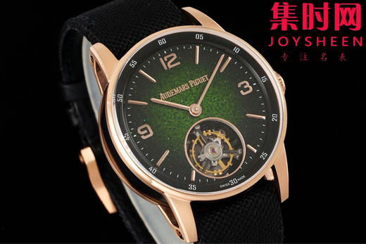 APP爱彼 Code 11.59 飞行陀飞轮系列 男士腕表 搭载高端定制手动陀飞轮机械机芯，推出两款全新款式，配备精致闪亮的表盘「砂金石珐琅表盘」 商品图2