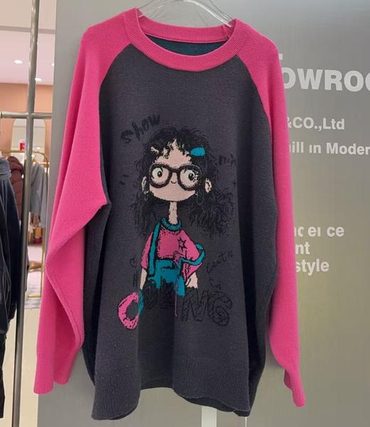 NC卡通图案拼色袖毛衣51030 冬季 060614241298 商品图1