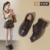 ZHR头层羊皮英伦单鞋2026新款乐福鞋系带黑色小皮鞋百搭通勤女鞋 商品缩略图1