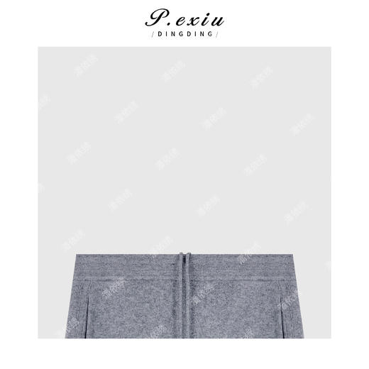 04-2潘依绣丁丁宠粉羊-毛侧单杠毛织弯刀裤 Q6763 商品图2