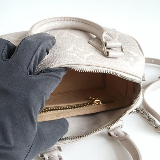 【95新】LV路易威登Speedy系列M14207灰紫色全皮压纹Speedy 20手提单肩包女士060226HS25 商品图7