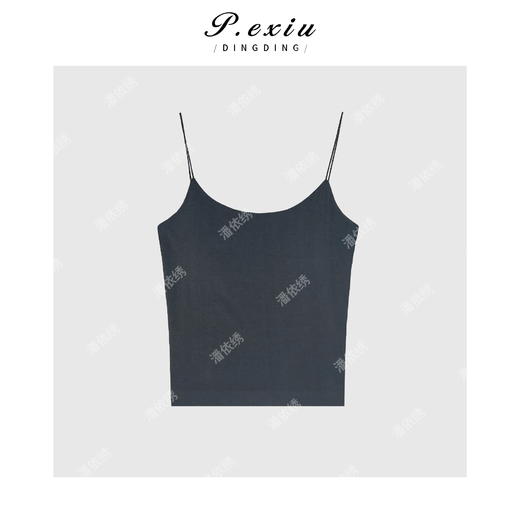 PanYiXiu/潘依绣【奶咖美背】港风小吊带叠穿百搭带胸垫美背 CF2166 商品图3