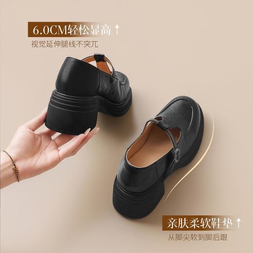 ZHR则则增高6cm甜酷风学院乐福鞋女2026新款复古时髦显高单鞋jk鞋 商品图9