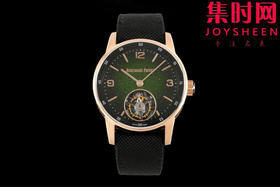 APP爱彼 Code 11.59 飞行陀飞轮系列 男士腕表 搭载高端定制手动陀飞轮机械机芯，推出两款全新款式，配备精致闪亮的表盘「砂金石珐琅表盘」