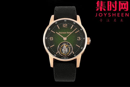 APP爱彼 Code 11.59 飞行陀飞轮系列 男士腕表 搭载高端定制手动陀飞轮机械机芯，推出两款全新款式，配备精致闪亮的表盘「砂金石珐琅表盘」 商品图0