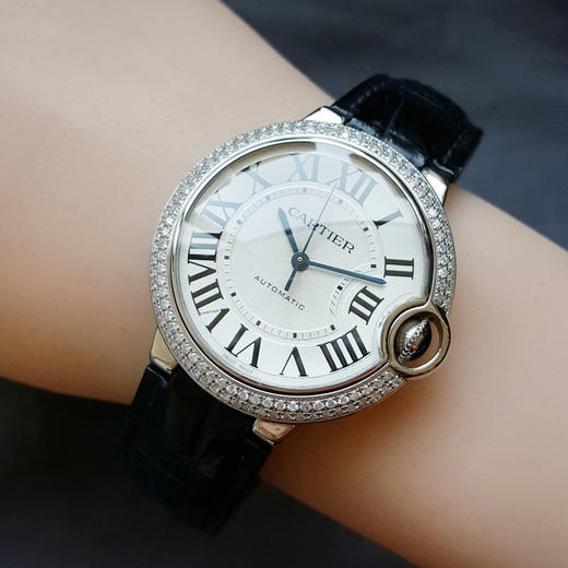 【95新】CARTIER 卡地亚W6920046自动机械机芯36MM（中性款）蓝气球系列后镶钻石表圈140126NJ29 商品图7