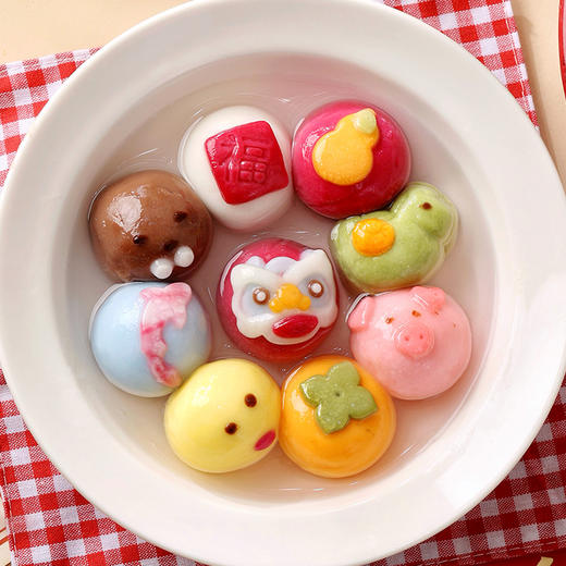 【童趣福满·卡通汤圆】悠享时圣诞卡通汤圆黑芝麻元宵冬至手工造型儿童营养早餐速食点心 商品图3